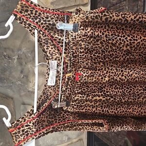 Kathryn Leopard Print PJ 2 Pc Set XL